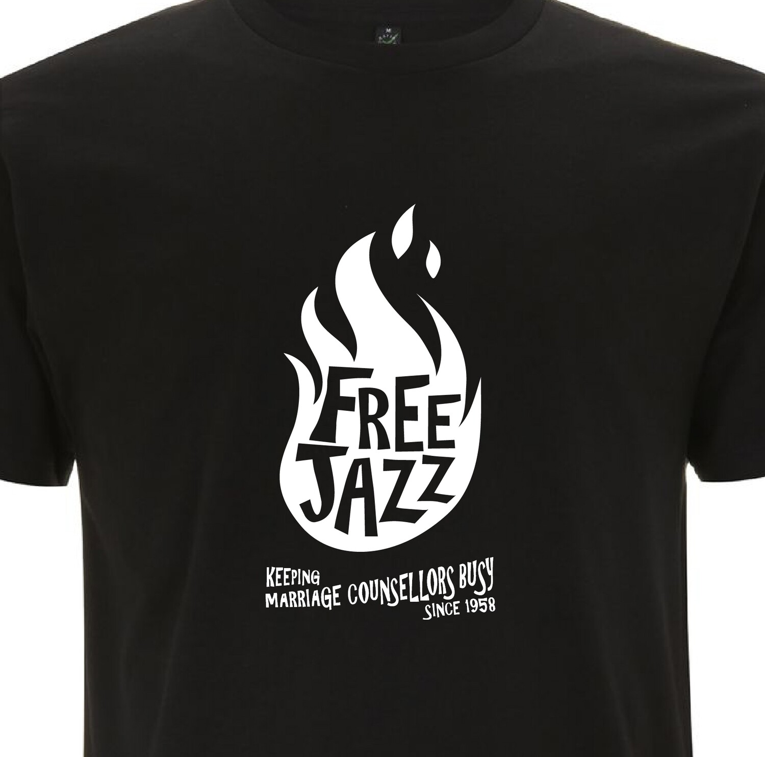 FREE JAZZ Keeping Marriage Counsellors Busy Since 1958 Organic T-shirt.