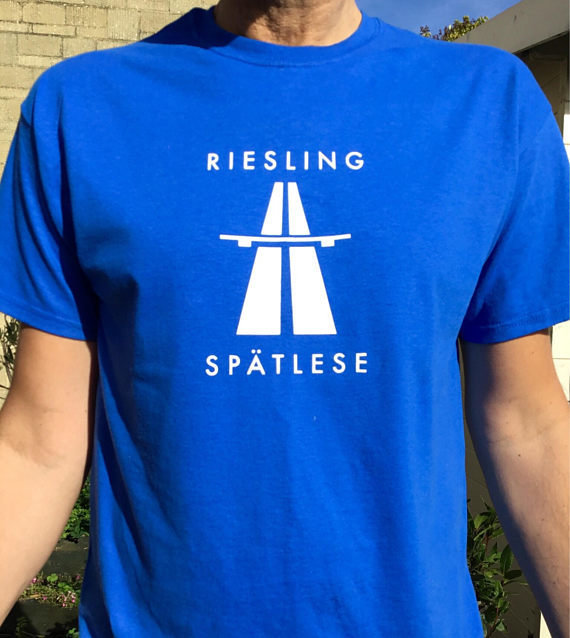Riesling Kraftwerk Autobahn Wine T-shirt - Mens and Womens