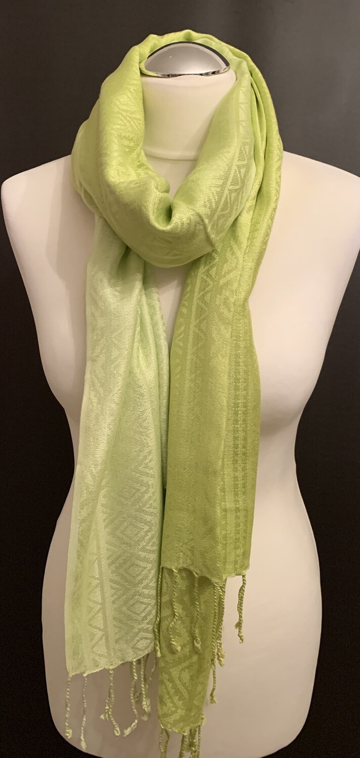 LIME FRINGED WRAP (Sp, A)