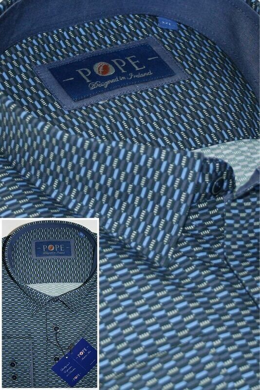 Dark Blue Geometric Pattern