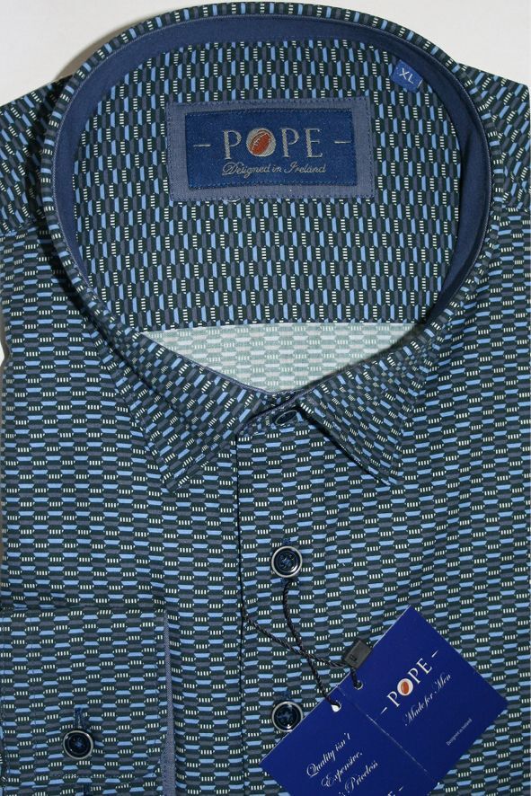 Dark Blue Geometric Pattern