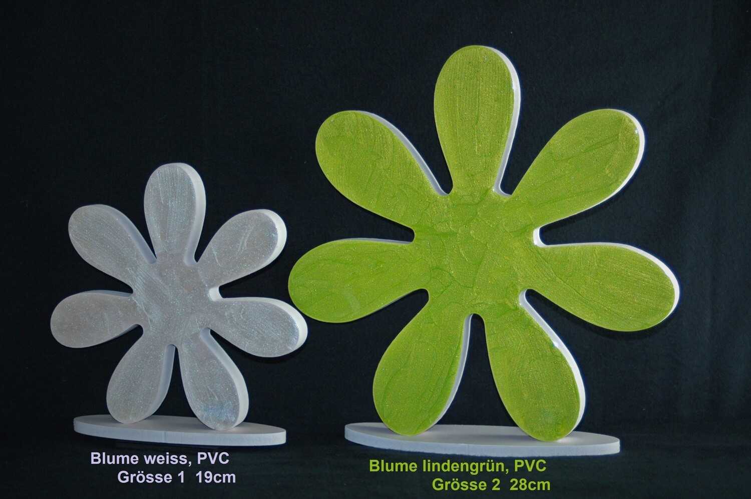 Dekoblume Perlmutt 19cm, weiss