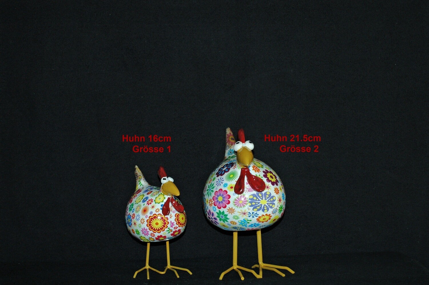 Huhn 14.5 od. 23cm, Polyresin, bunt