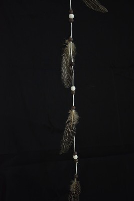 Girlande Federn 100cm, braun