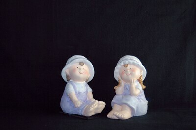 Lavendelkind m. od. w. 15cm, keramik, lila Lavendelkind m. od. w. 15cm, keramik, lila