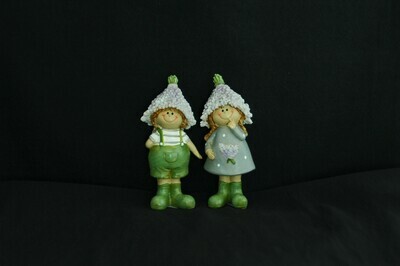 Lavendelkind 11cm m. od. w., Polyresin, lila-grün Lavendelkind 11cm m. od. w., Polyresin, lila-grün