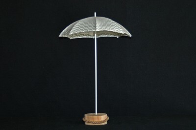 Sonnenschirm 19.5cm, Stoff-Holz