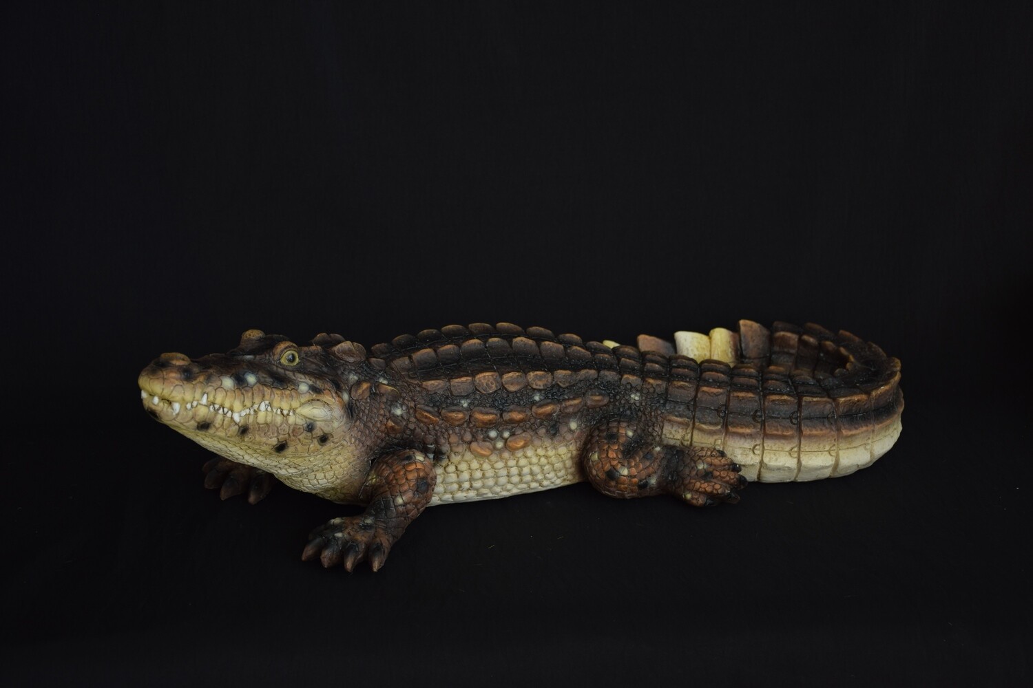 Krokodil 51cm, Poly, braun