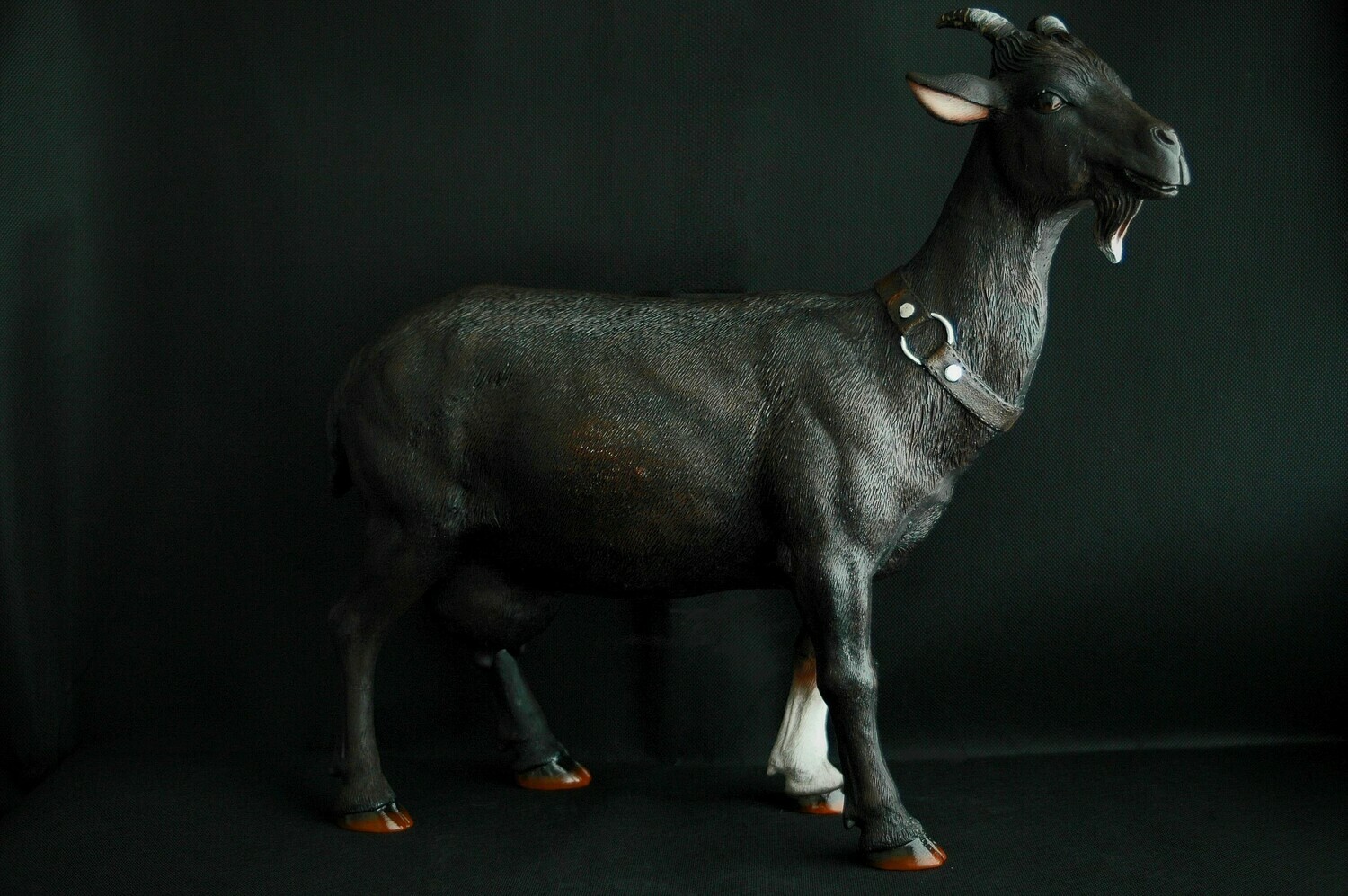 Ziege 40cm, Poly, schwarz