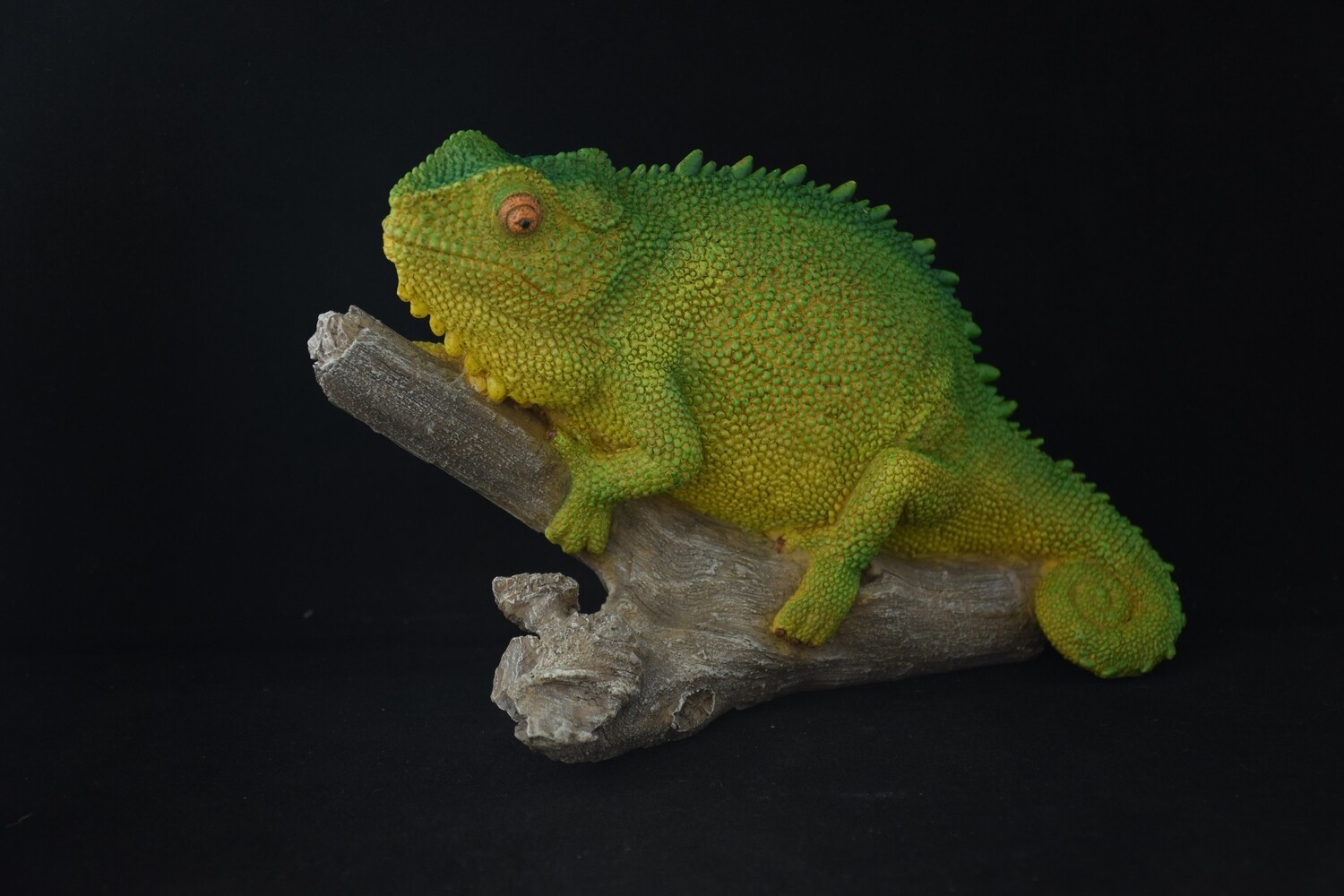 Chamälon 22.5cm, Polyresin, grün