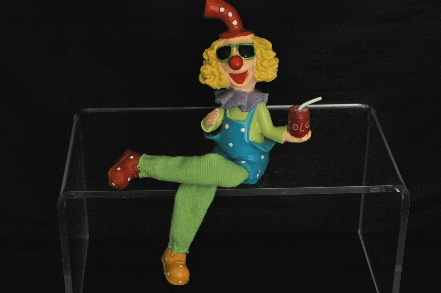 Clown 10.5 od. 18cm, Polyresin, bunt