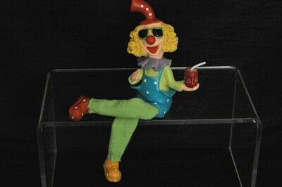 Clown 10.5 od. 18cm, Polyresin, bunt