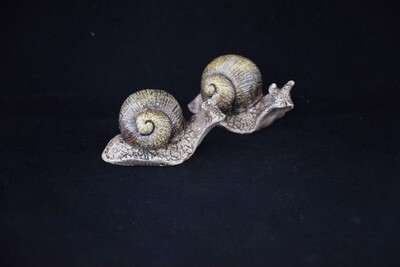 Schnecke 5 od. 7cm, Polyresin, braun