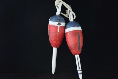 Boje Paar 24cm, Holz, rot-blau-weiss