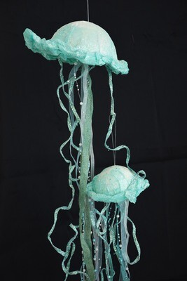 Qualle 18cm, türkis