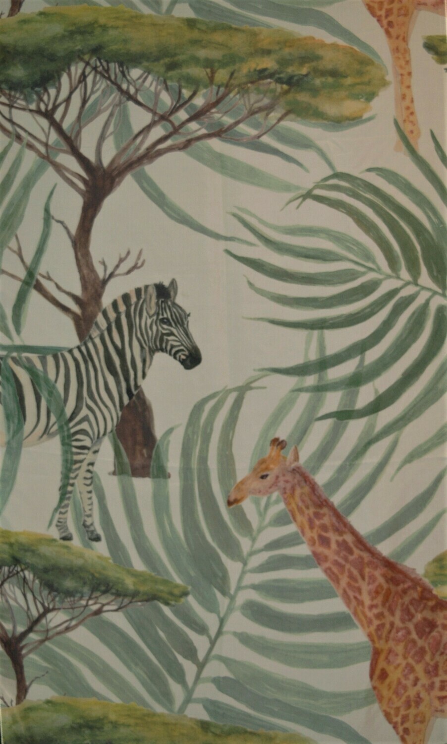 Vorhang "Safari", 70x240cm, Stoff, bunt (ohne Aufhänger)