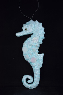 Seepferd z. H., 26cm, türkis Seepferd z. H., 26cm, türkis