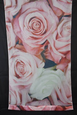 Vorhang "Rosen", 70x200cm, Stoff, bunt (ohne Aufhänger)