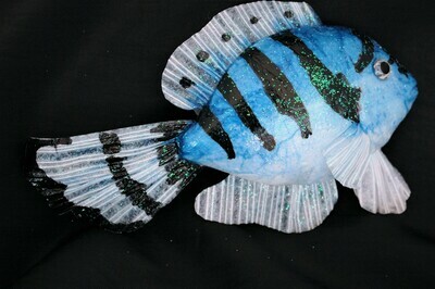 Dekofisch 15 od. 26cm, blau