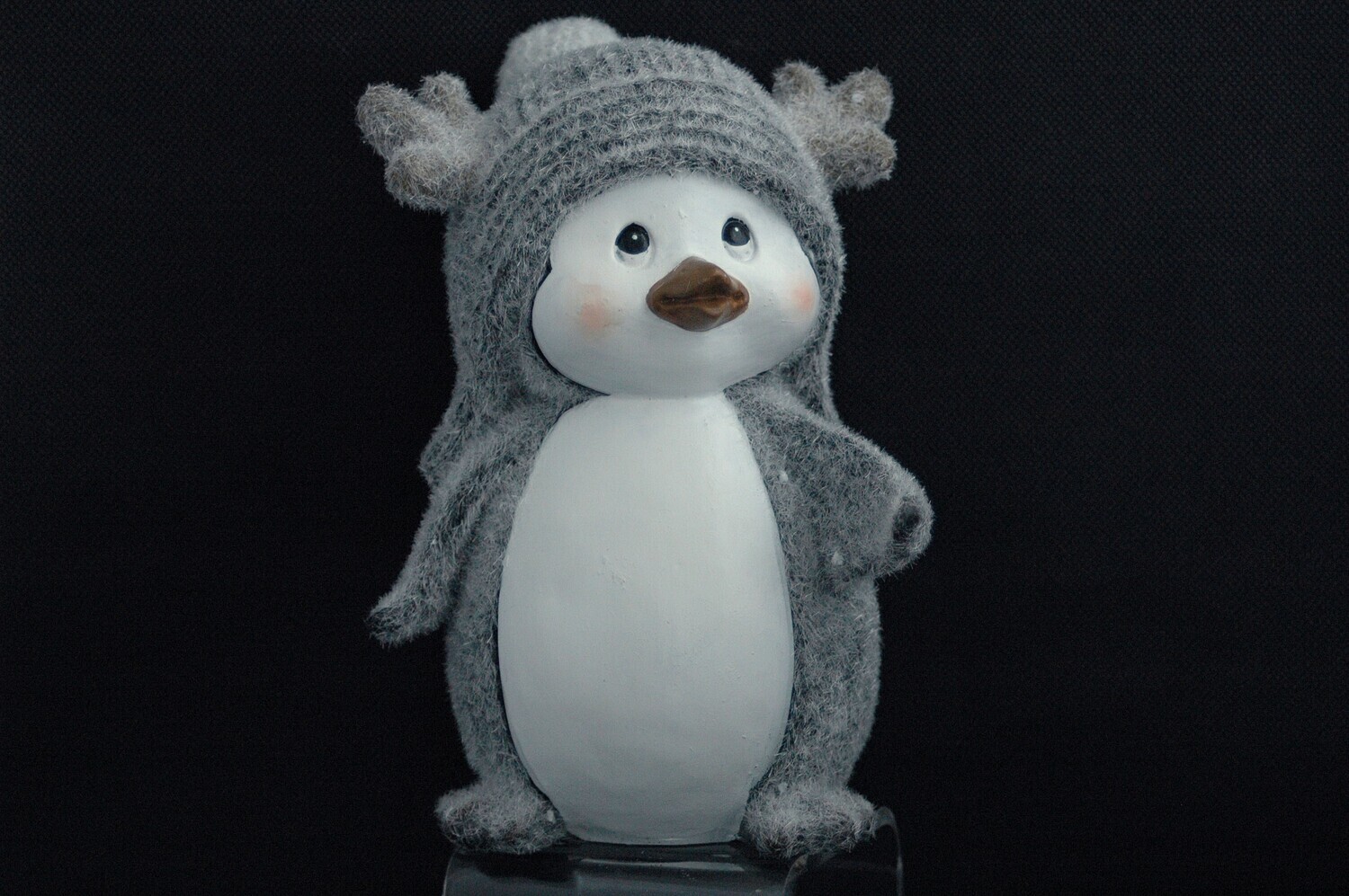 Pinguin 18/38cm, Magnesia, schwarz-weiss