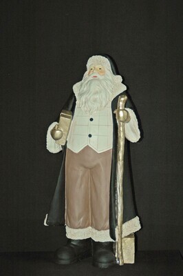Nikolaus 47cm,Poly,schwarz-weiss