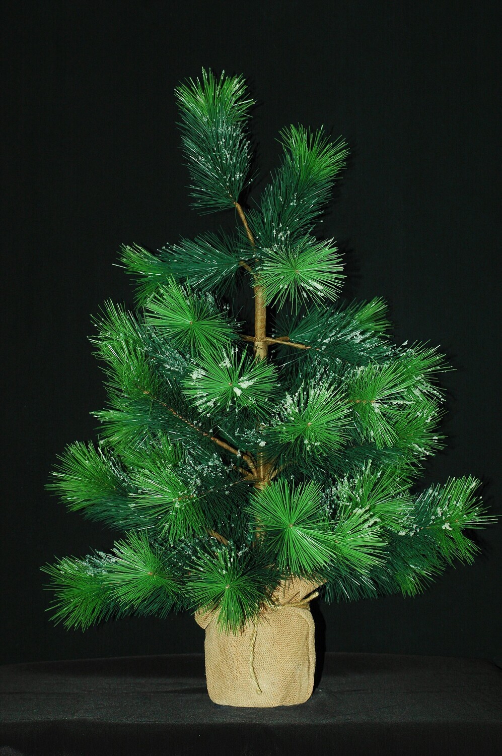 Tannenbaum zum stellen im Jute-"Topf" 70cm, grün