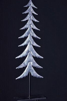 Tannenbaum 66cm, Metall, silber