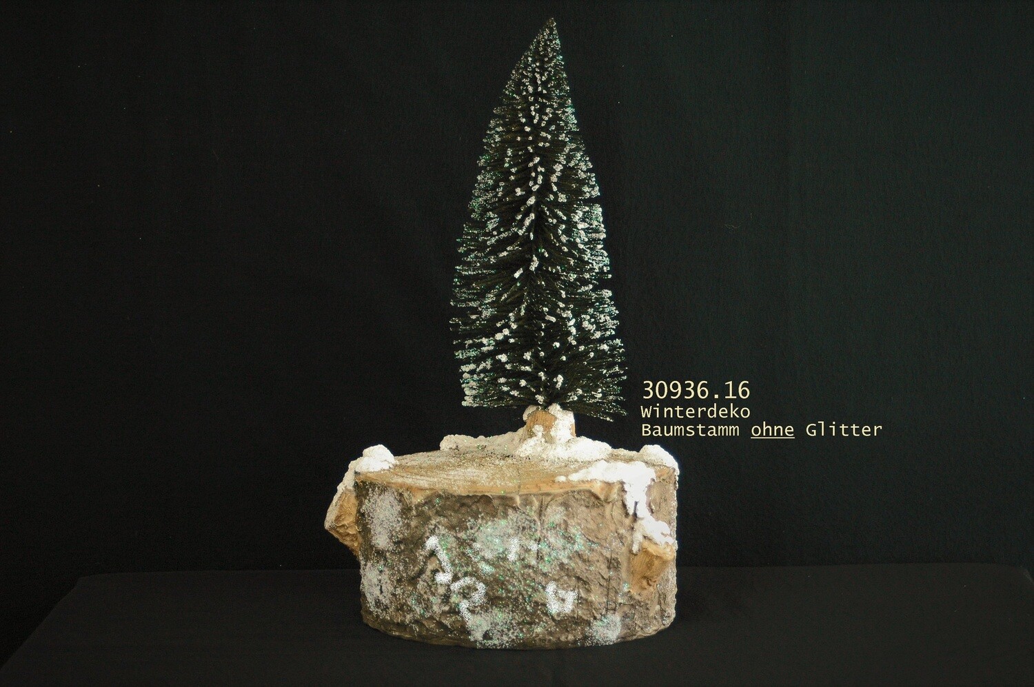 Winterdeko 37cm, Poly, braun
