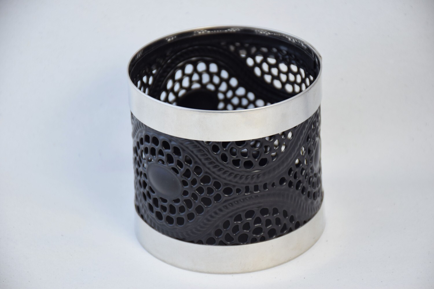 Windlicht 8.5cm, Metall, gold od. silber