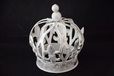 Krone 12x15cm od. 16x18cm, Metall, silber od. gold