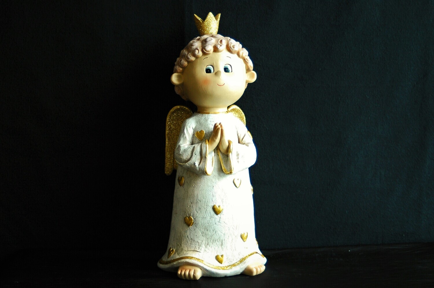 Engel Leila 6.5cm od. 23.5cm od. 35cm,Poly, gold od. silber