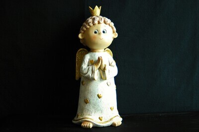 Engel Leila 6.5cm od. 23.5cm od. 35cm,Poly, gold od. silber