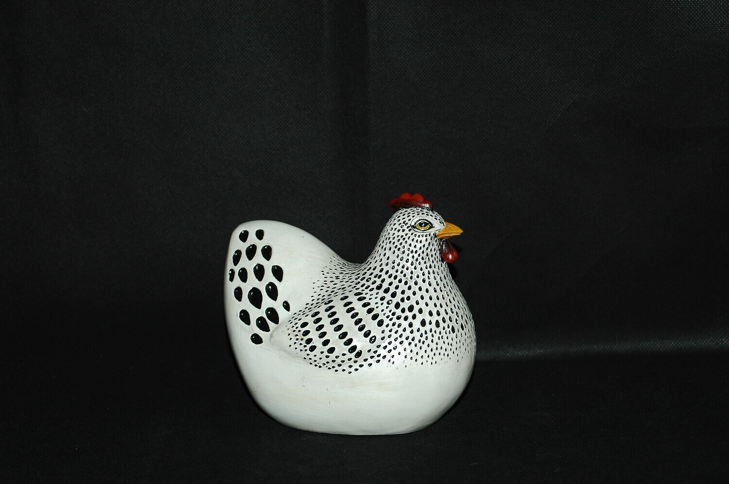 Huhn 14.5cm od. 19cm, weiss/braun