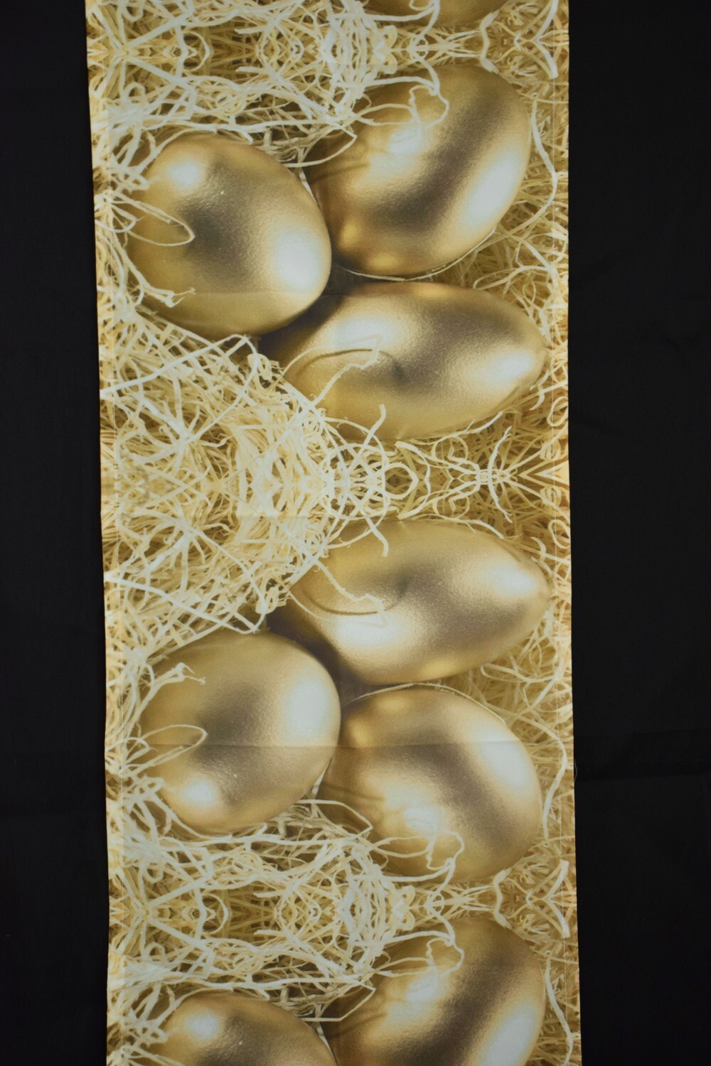 Tischläufer Ei 40x160cm,Stoff,gold