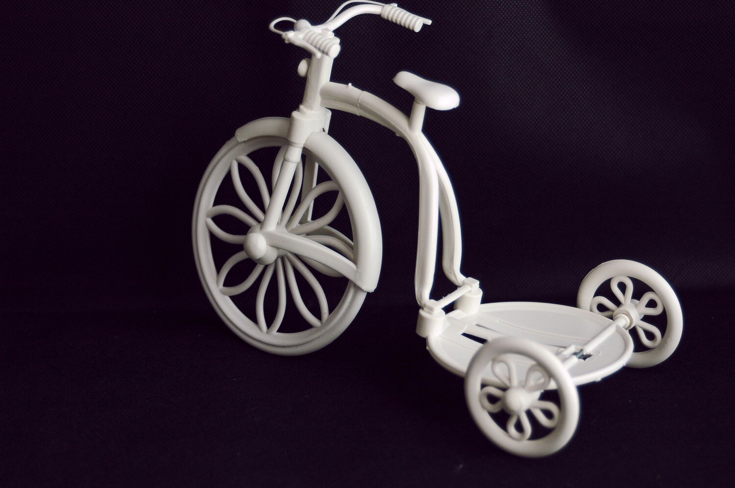 Dreirad 28cm,PVC,weiss