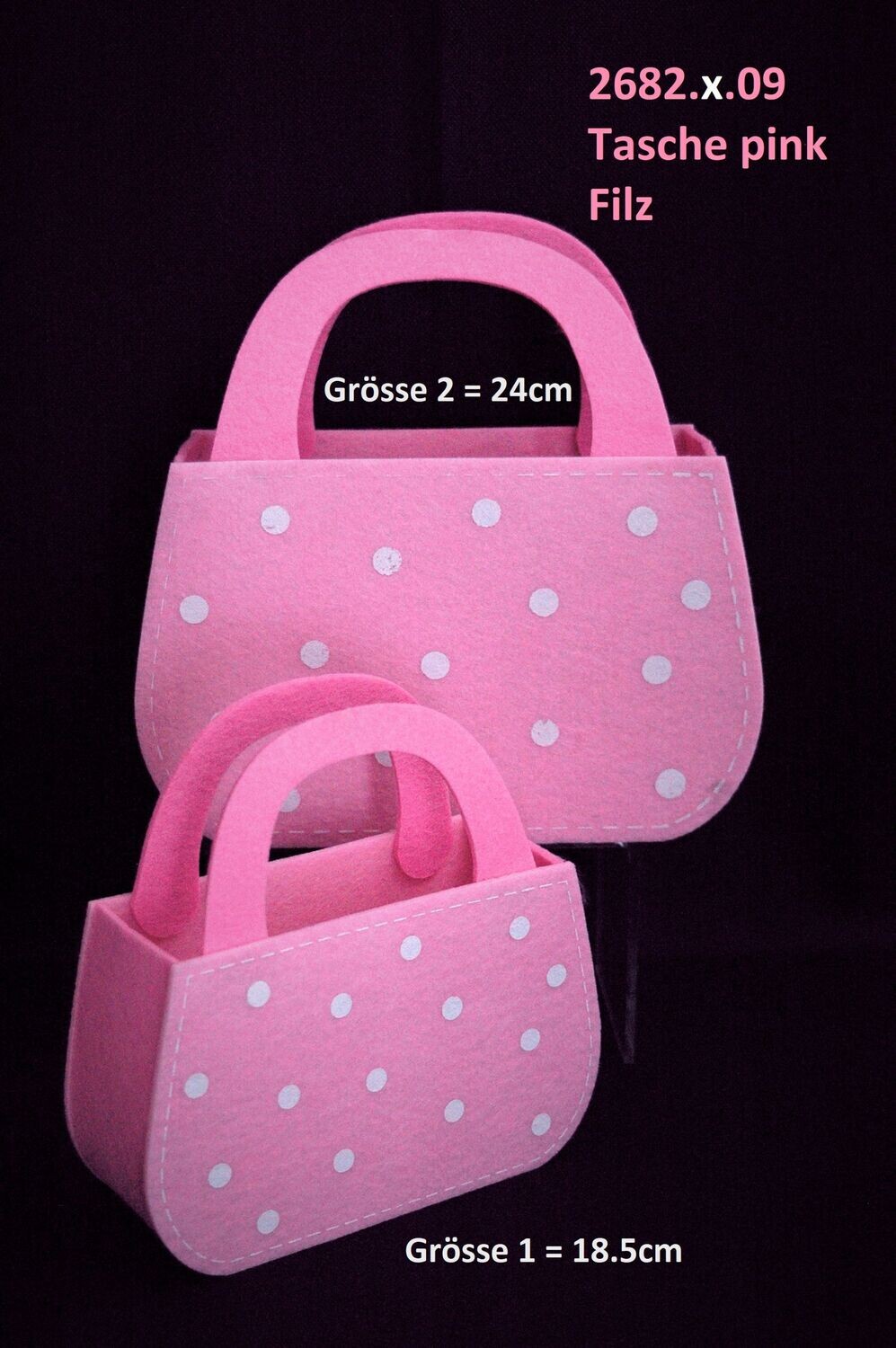 Tasche 18.5cm24cm,Filz, pink
