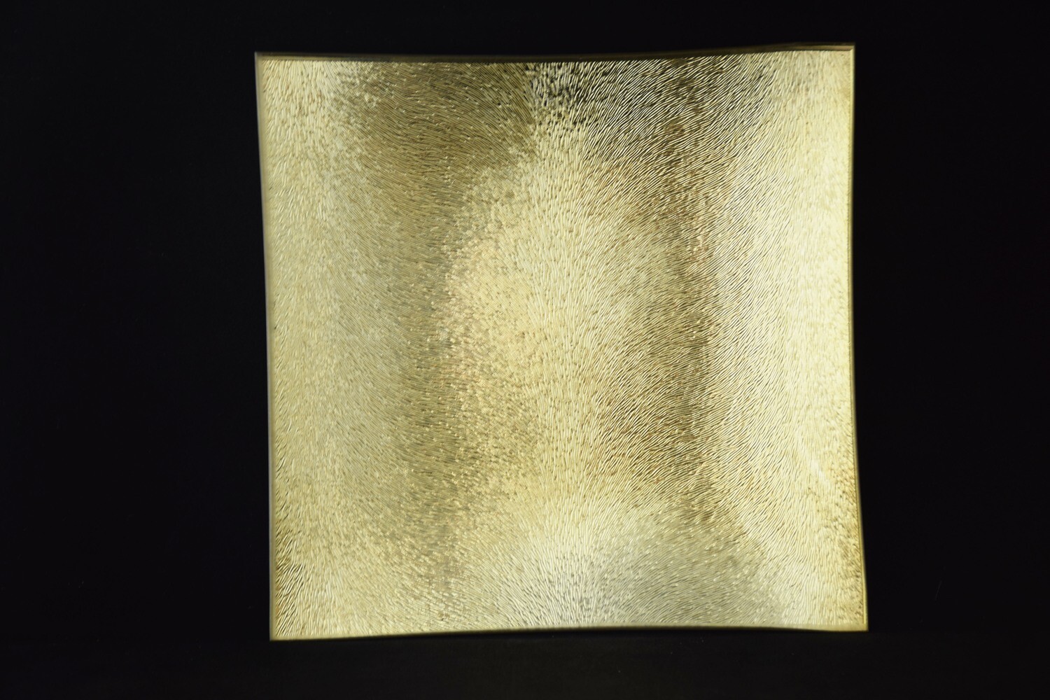 Glasplatte quadrat,20x20cm,gold