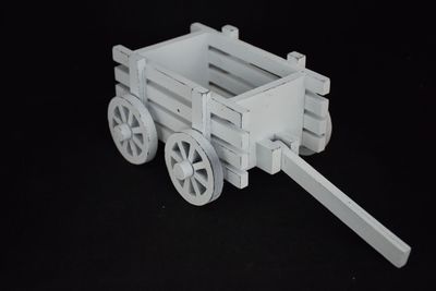 Leiterwagen 26cm, Holz, weiss