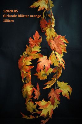 Ahorngirlande 180cm, orange