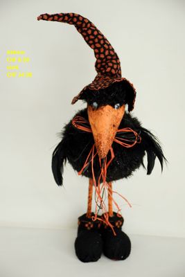 Rabe Rabe "Halloween" 23cm od. 30cm, schwarz
