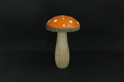 Fliegenpilz 15cm, Holz, orange