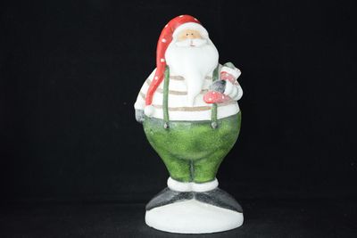 Nikolaus 14.5cm od. 19.5cm, Keramik, grün