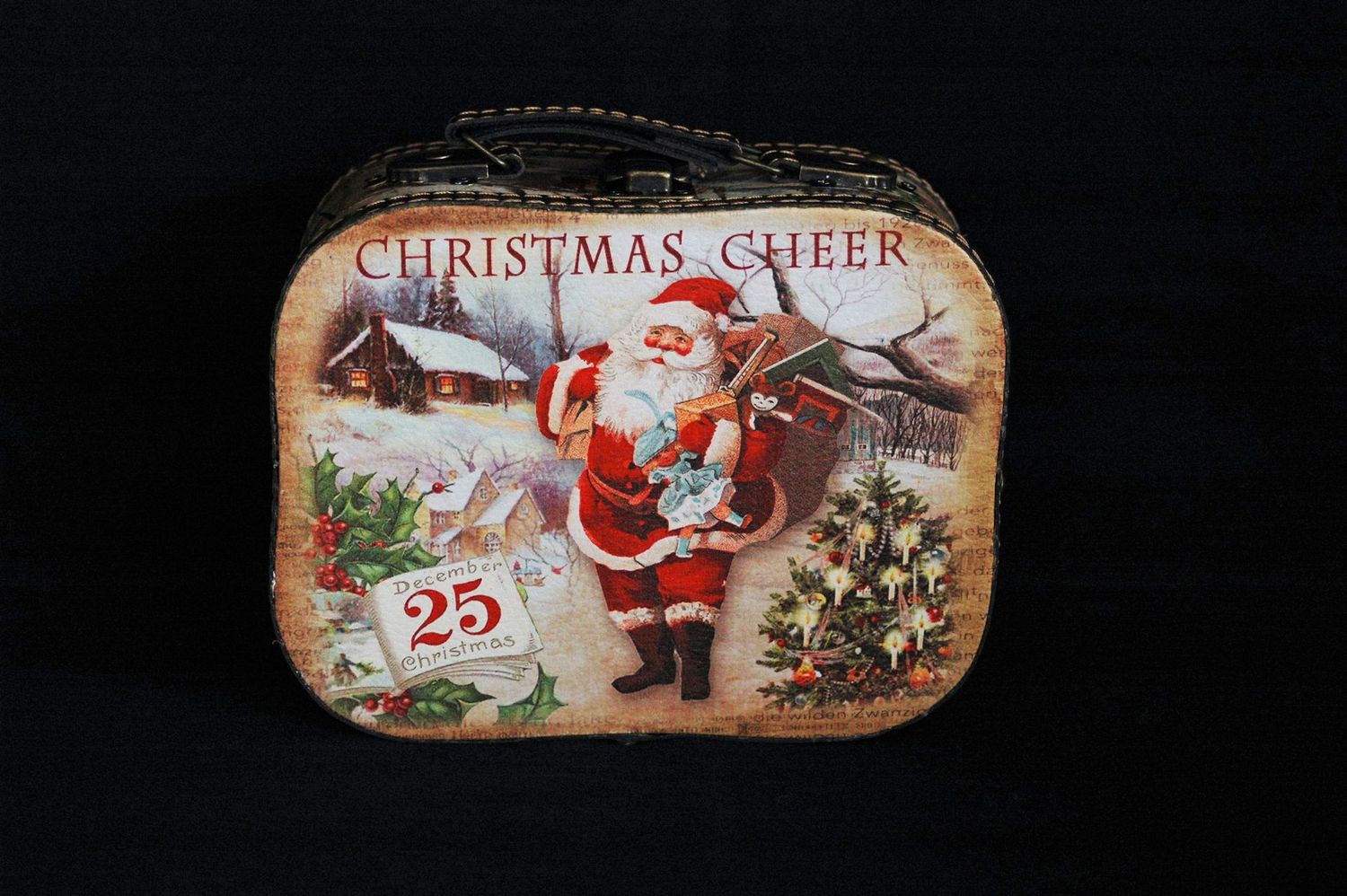Koffer Nikolaus 19x15cm, rot