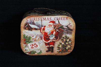 Koffer Nikolaus 19x15cm, rot