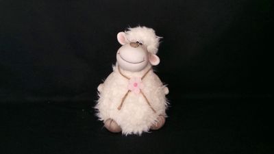 Schaf 17cm,Steingut, weiss