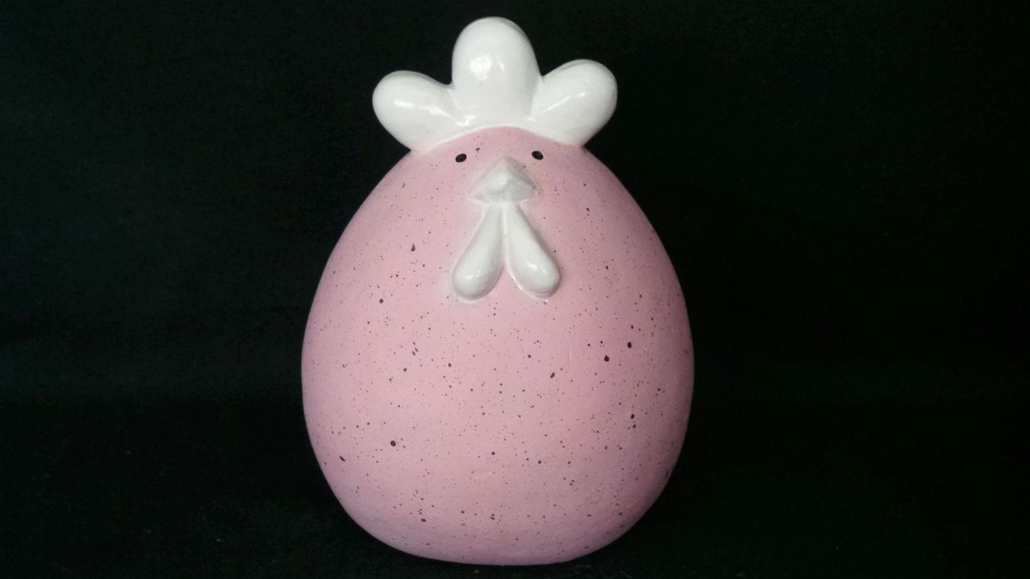 Huhn 12cm,Steingut, lindengrün