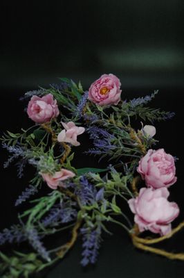 Girlande Lavendel 120cm, PVC, violett