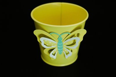Kübelchen Schmetterling 7cm, gelb