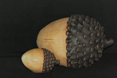 Eichel 18.5cm od. 39.5cm, Steingut, braun
