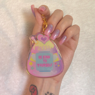 Be Kind to Yourself Holo Keychain Be Kind to Yourself Holo Keychain